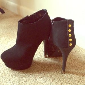 Black Bootie Heels