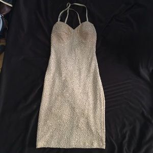 Gold shimmer dress