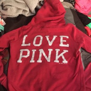 Victoria secret pink zip up hoodie