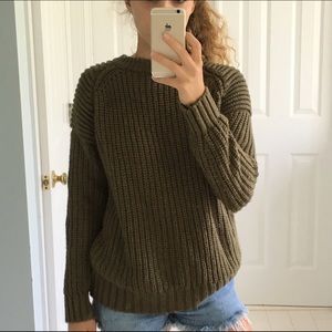 Cozy olive colored sweater