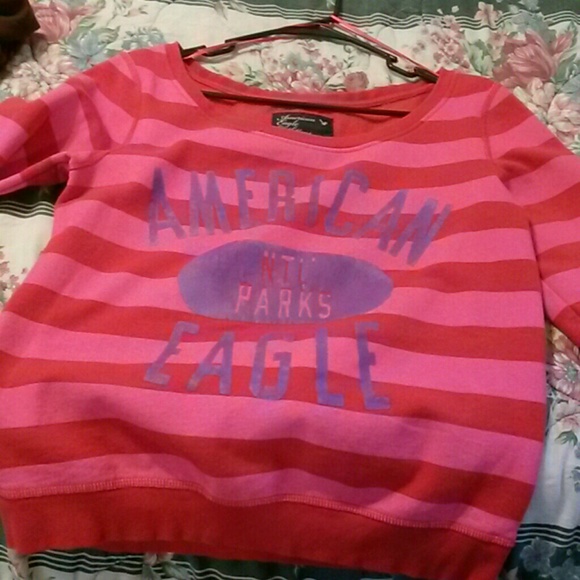 Red and pink sweater