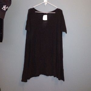 Grey flair tshirt dress