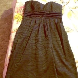 black dress with zebra stripes