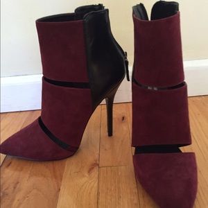 Steve Madden Maroon Leather Heels