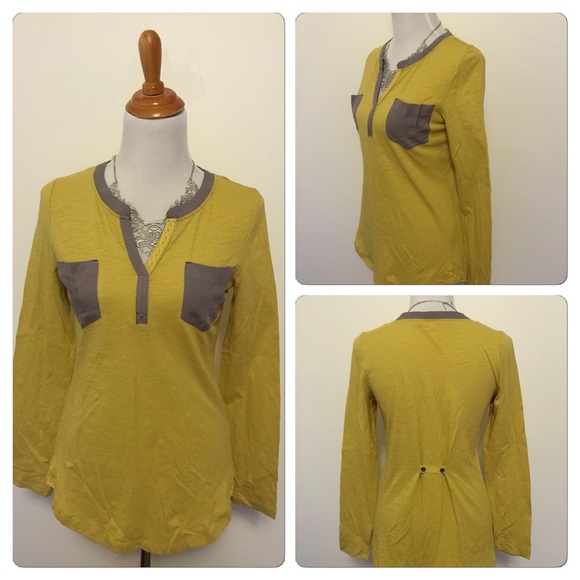 NEW Modcloth Color Block Long Sleeve Top - Picture 3 of 3