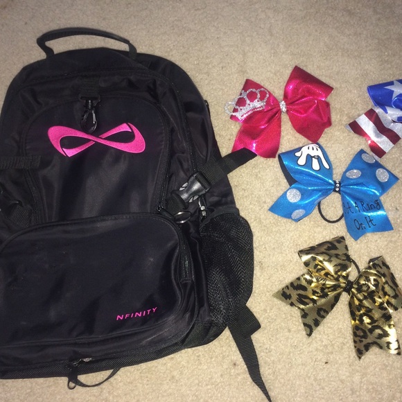 Nfinity Accessories - Nfinity backpack with 4 cheer bows