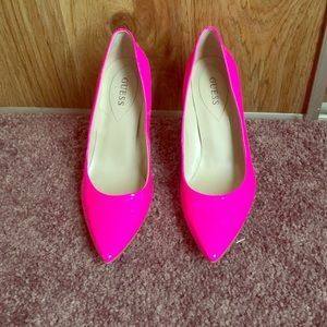 Guess hot Pink heels