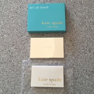 Kate Spade "let's do lunch" Business Card Holder