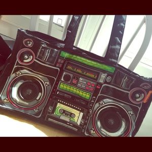 Large Retro Boom Box Tote!