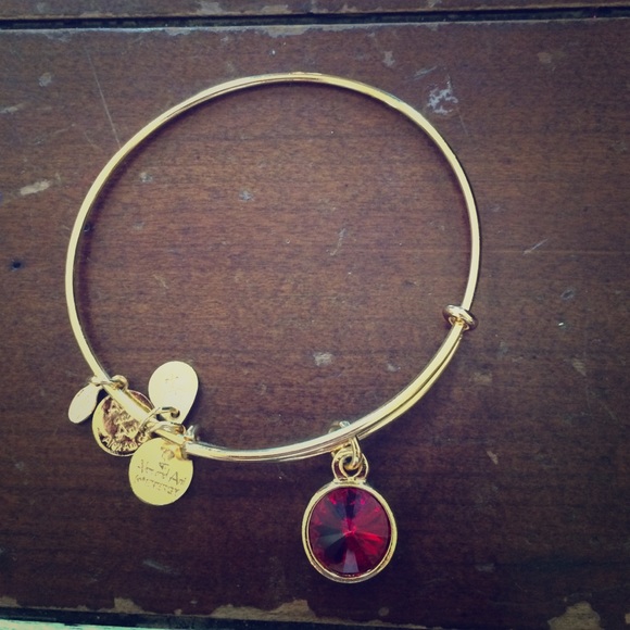 Alex and Ani Accessories - SOLD ❌Alex and Ani Ruby charm bracelet ❌ SOLD