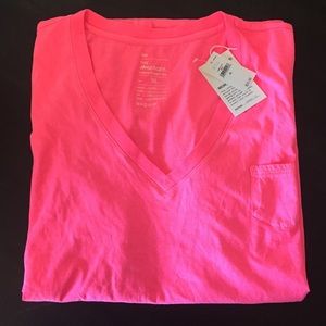 Women's Gap Neon Dye Pocket T-Shirt