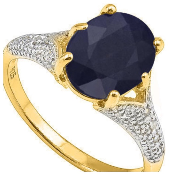 Enhanced Sapphire & Diamond Ring‼️SALE‼️