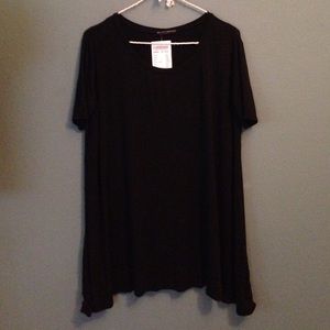 Black flair tshirt dress
