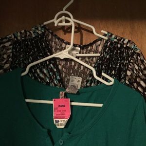 Maternity dress and shirt bundle.