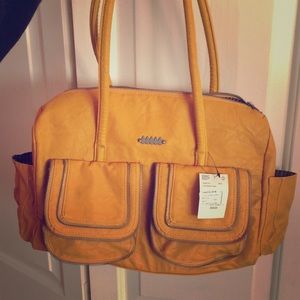 NWT Volcom Yellow handbag!