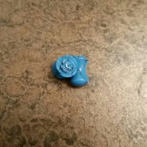Rose shaped marble blue plugs