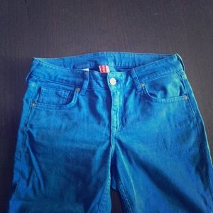 Indigo blue skinny jeggings