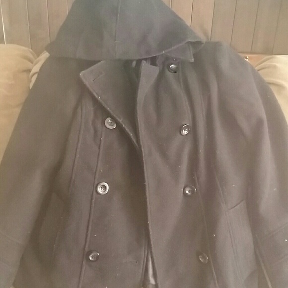 Black peacoat