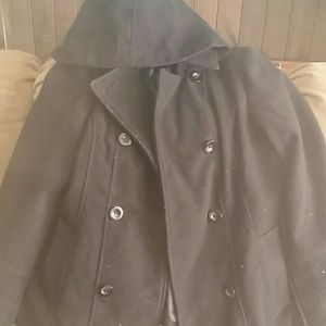 Black peacoat