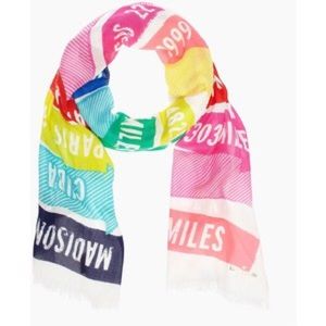 Kate spade New York sign post scarf