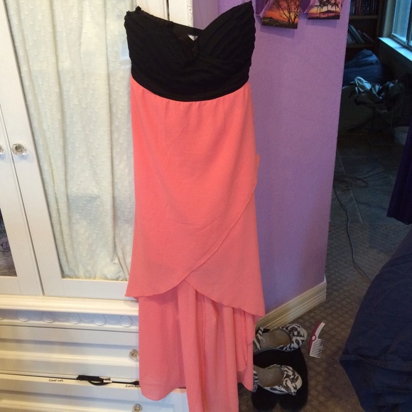 Black and coral Love Culture dress