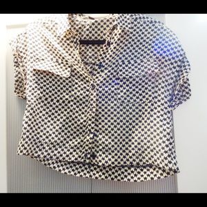 Cropped heart shirt