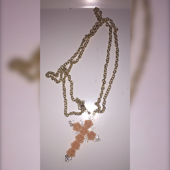 Rose Cross Necklace