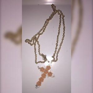 Rose Cross Necklace