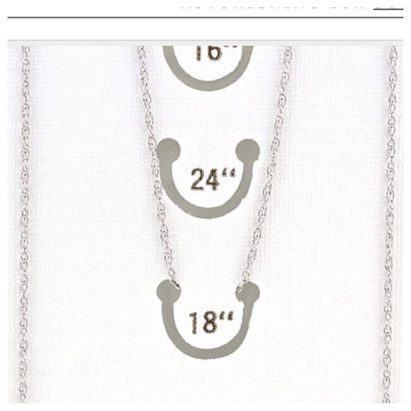 10K solid white gold chain 18 in‼️SALE‼️