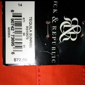 Rock & Republic orange short shorts