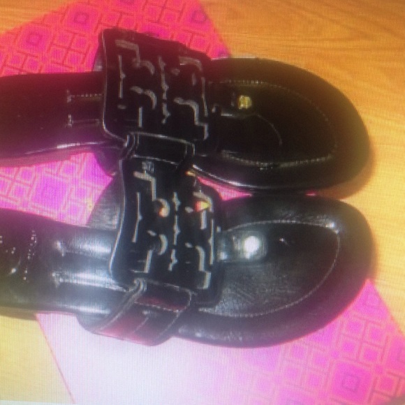Tory burch Square miller flat sandals size 6