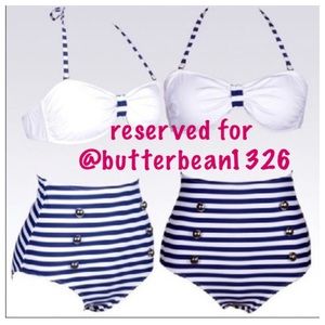 High-waisted Sailor bikini 👙⚓️💙