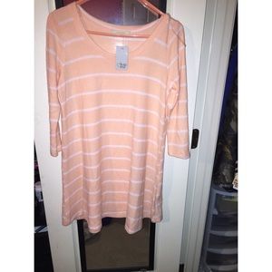Coral tunic dress