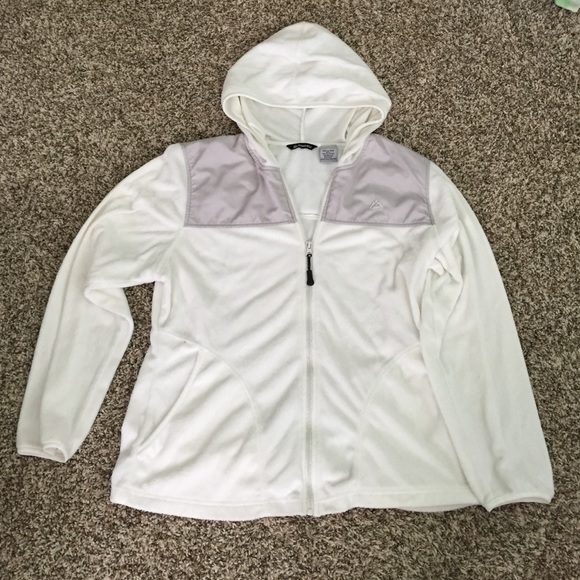 Snozu white and grey fleece zip up size XL - Picture 1 of 4