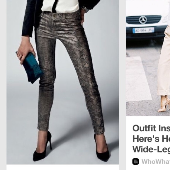 Rich & Skinny Python  pattern jeans - Picture 1 of 3