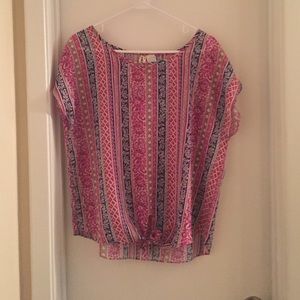 Colorful patterned blouse