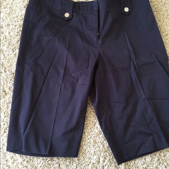 Tory Burch navy Bermuda shorts size 8 Price firm!!