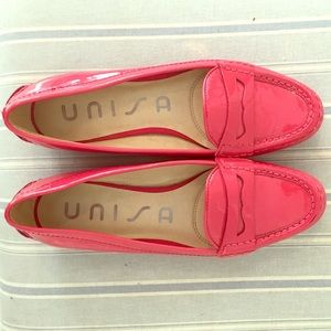 hot pink unisa loafers