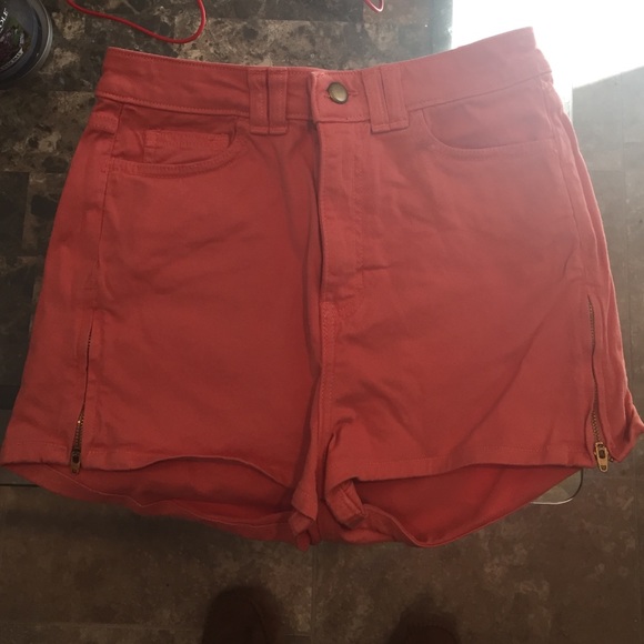 🎀Coral american apparel high waisted shorts