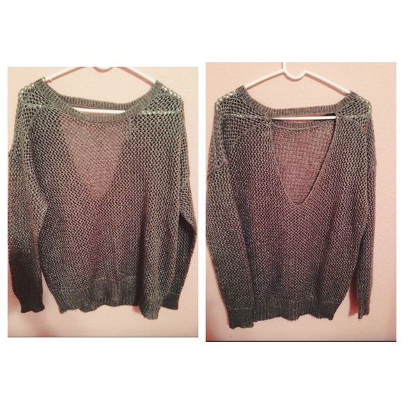 Grey sparkly sweater