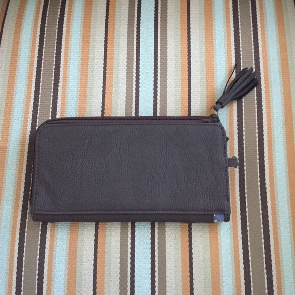 Icing brown leather clutch purse - Picture 2 of 3