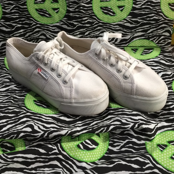 White platform shoes