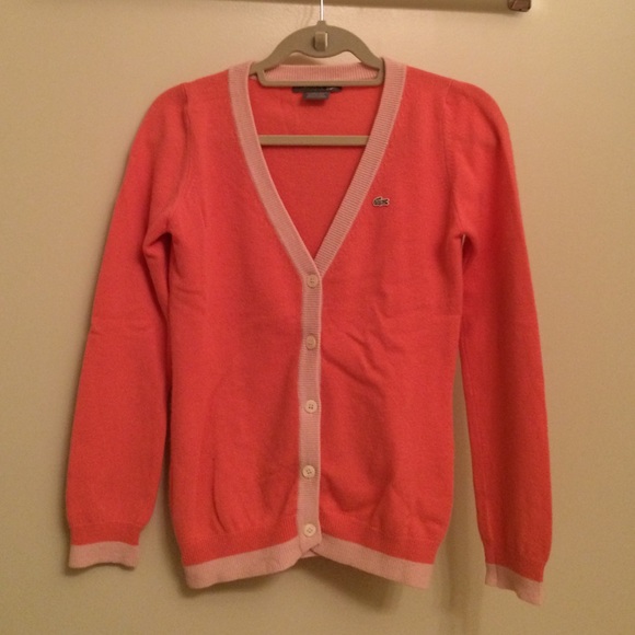 Lacoste 100% Cashmere Cardigan - Picture 1 of 3