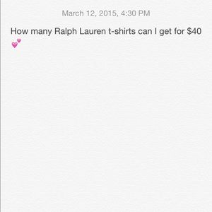 Looking for Ralph Lauren shirts
