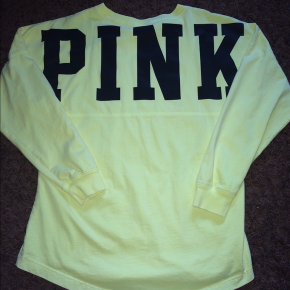 PINK Bright Yellow Shirt