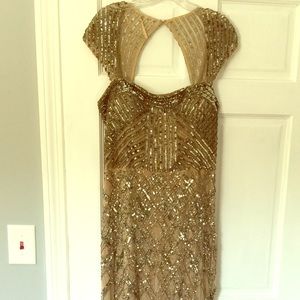 Adrianna Papell beaded prom dress/gown. Size 14