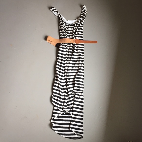 SOLD - NWOT Striped Dress with Belt - Picture 3 of 4