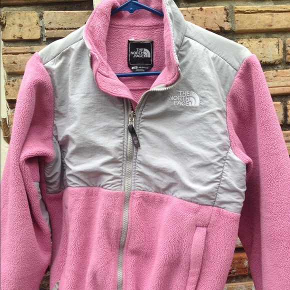 Childs size large pink north face fleece