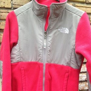 Childs large red north face fleece