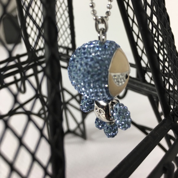 SOLD Swarovski Eliot Pendant Blue Necklace - Picture 2 of 8